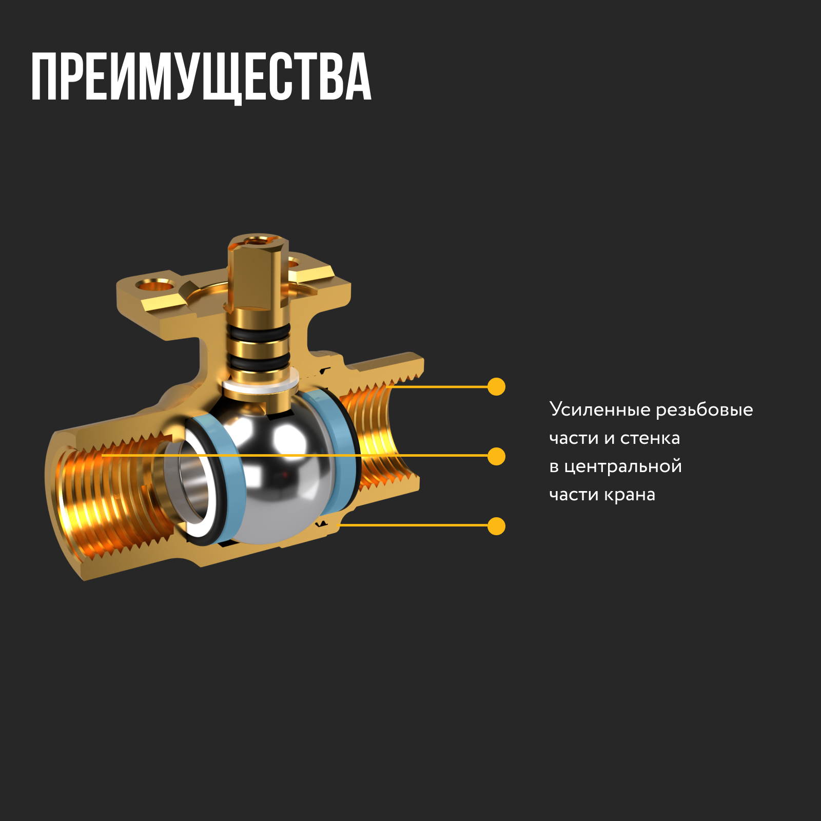 Кран шаровой с электроприводом Stahlmann 1/2F 12В