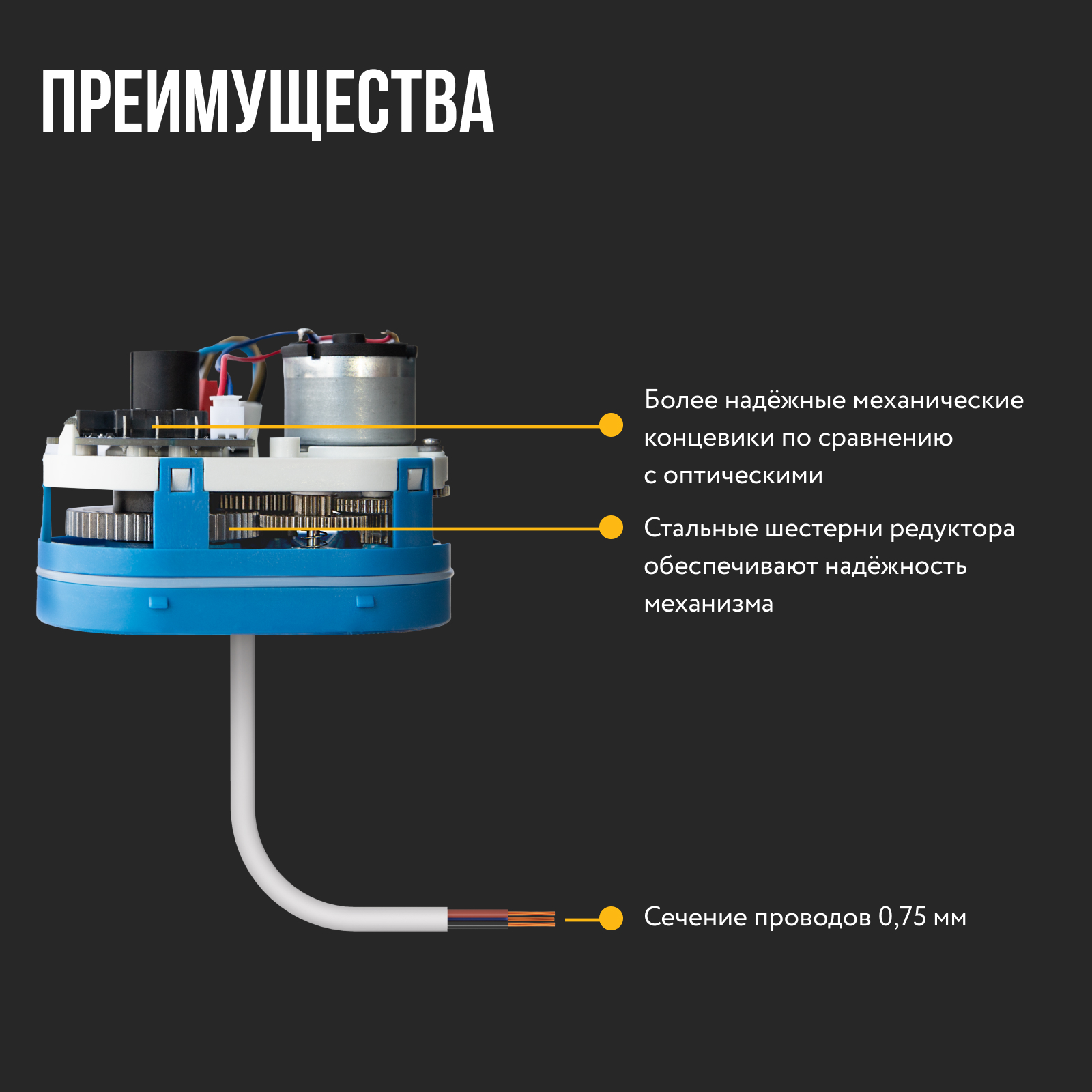 Кран шаровой с электроприводом Stahlmann 1/2F 12В